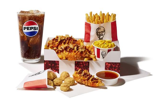3 Pieces Loaded Chili Crunch Tenders Box Meal