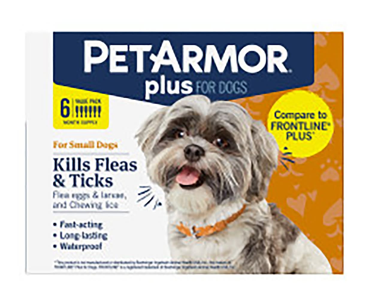 PetArmor® Plus Flea & Tick Prevention for Small Dogs, 5-22 lbs, Spot On Treatment (Size: 6 Count)