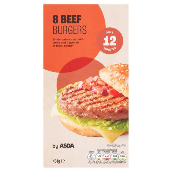 Asda Beef Burgers 454g
