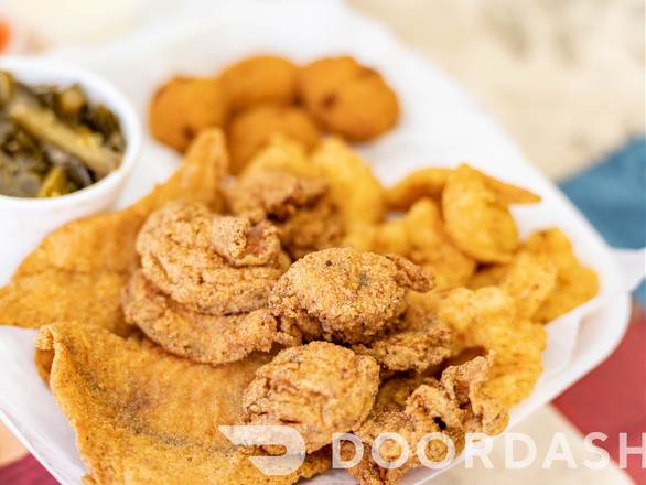 1/2 jar oyster + 10 medium shrimp.