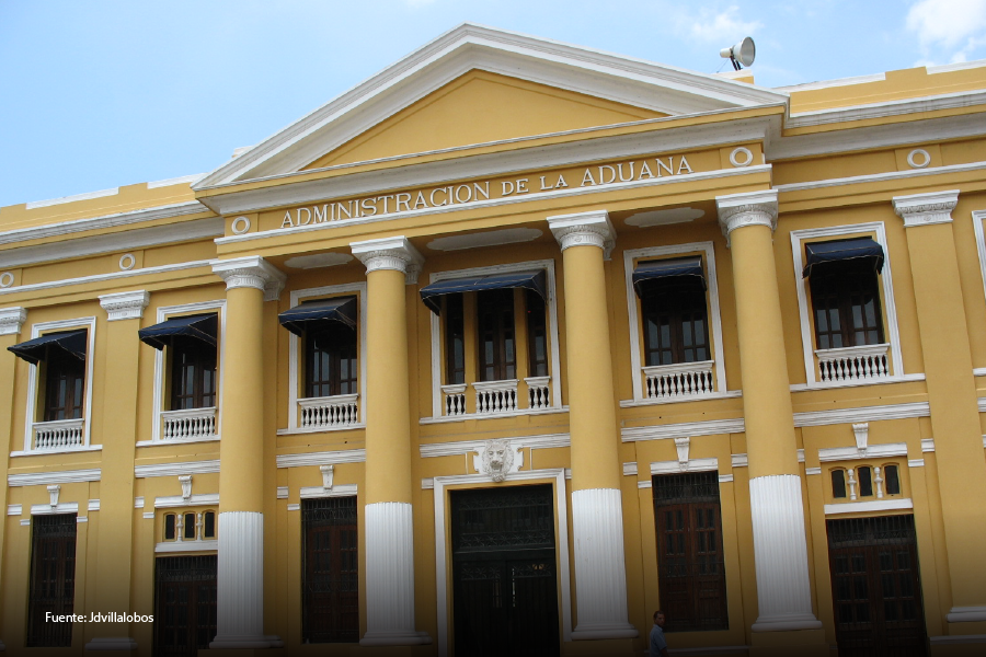 Fachada de las Galeria de la Aduana
