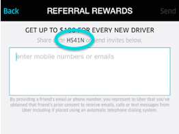 refer code