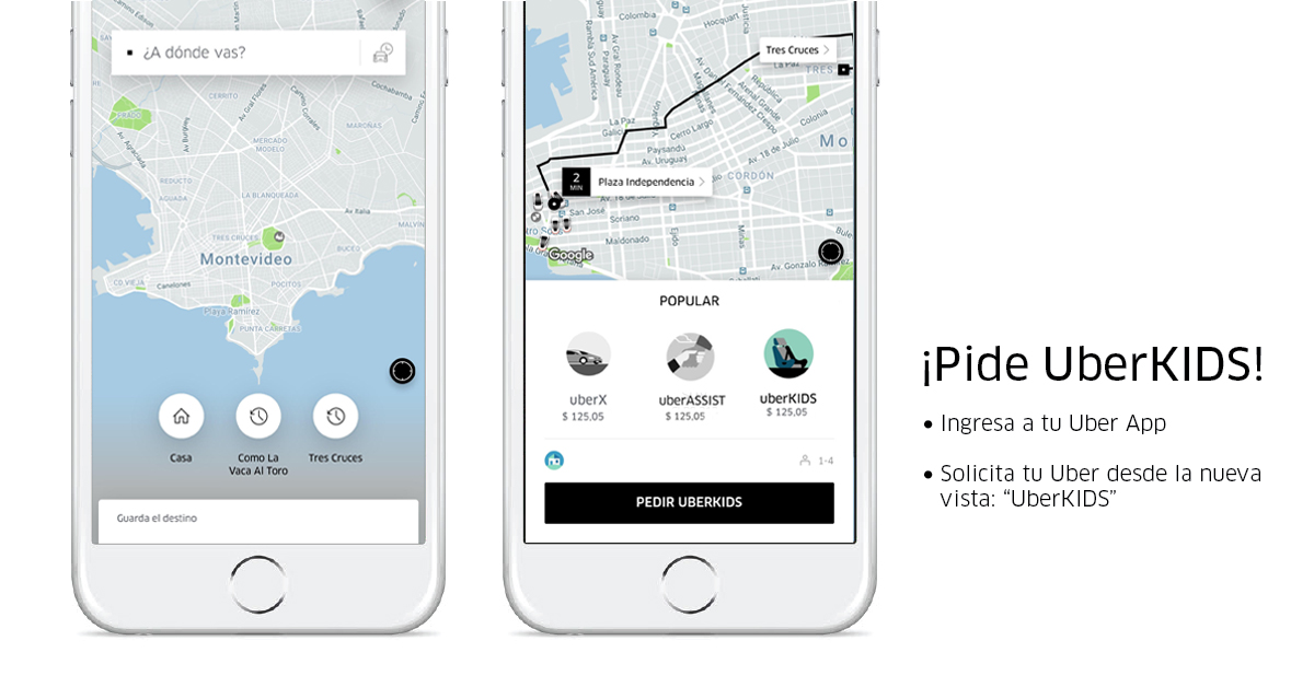 UberKIDS en Uruguay