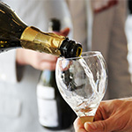 wine poured