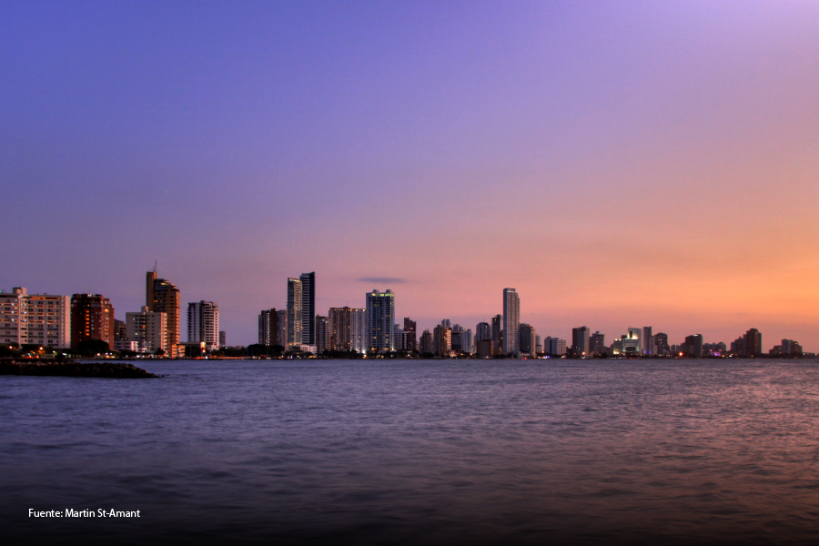 Atardecer desde la bahía