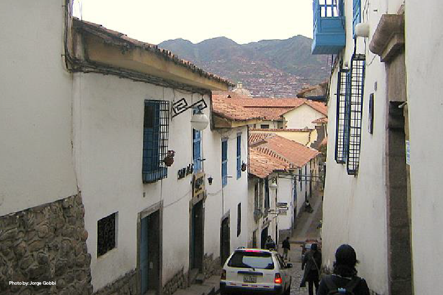 Una calle en el barrio de San Blas