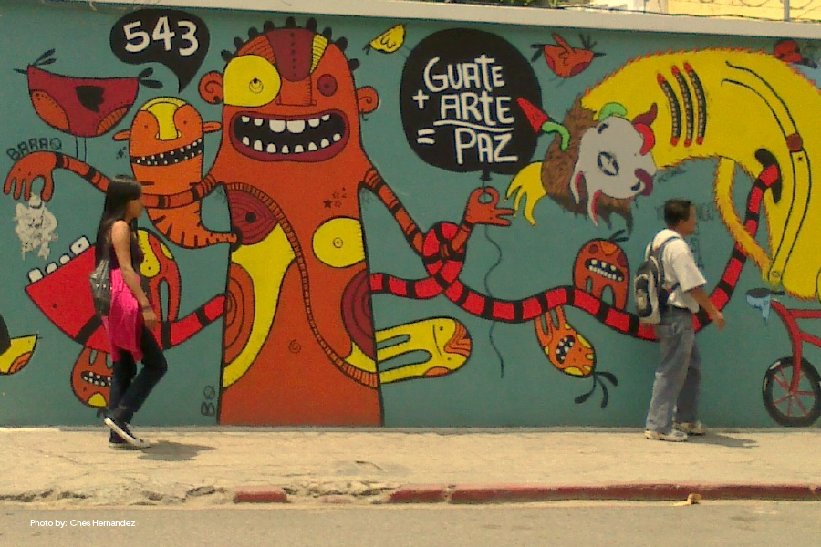 5a avenida y 9a calle graffiti