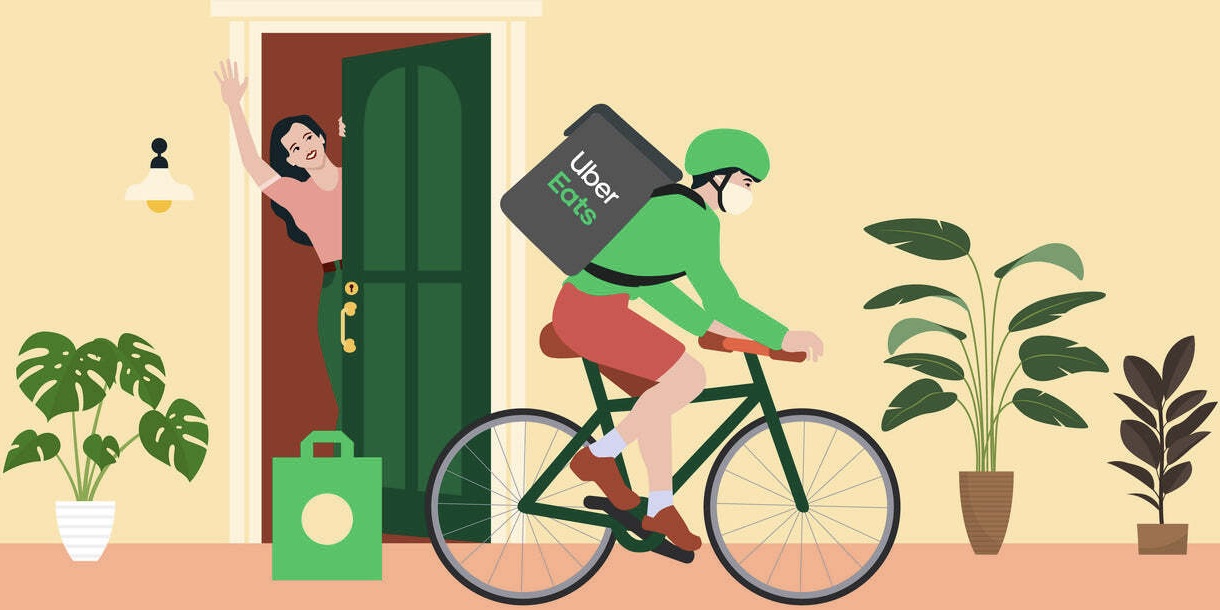 Uber Eats が公式ヘルメットの販売を開始 自転車配達パートナーの更 