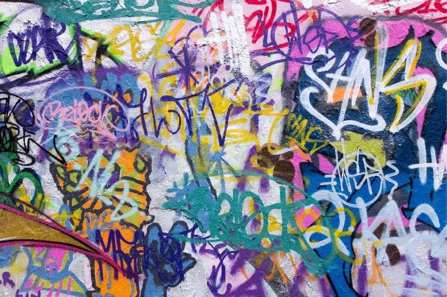Grafitis en el barrio La Boca
