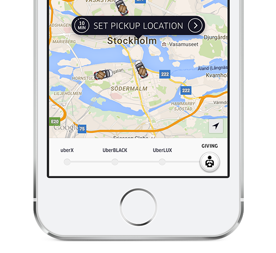 Giving-Uber-iPhone