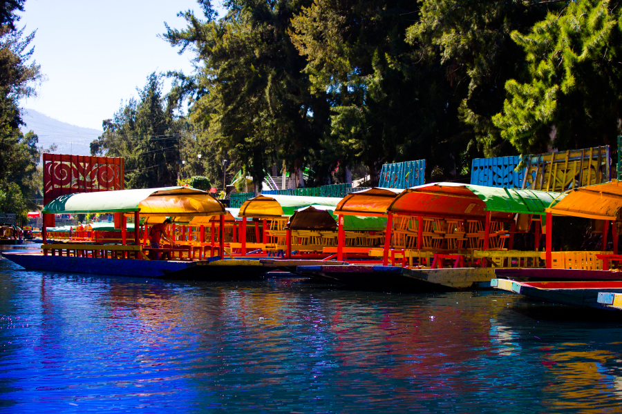 Trajineras en Xochimilco