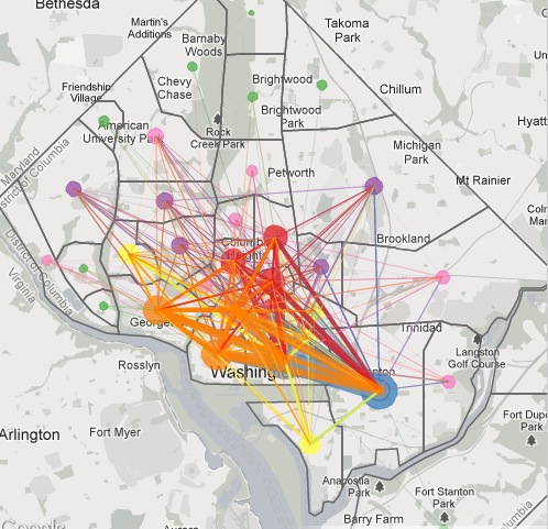 Uber Map Geospatial Api Mapping a City’s Flow Using #UberData
