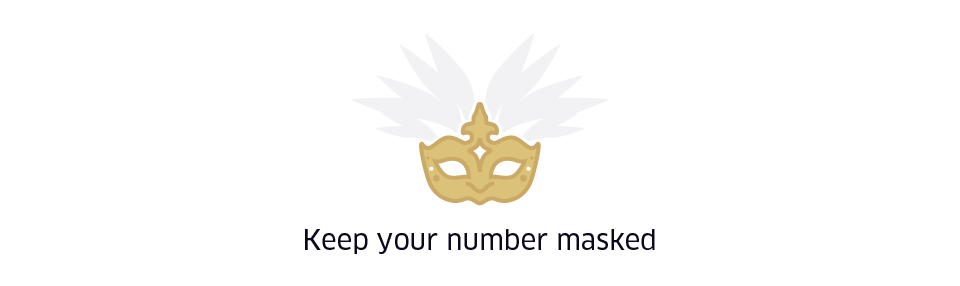 Keep your number masked