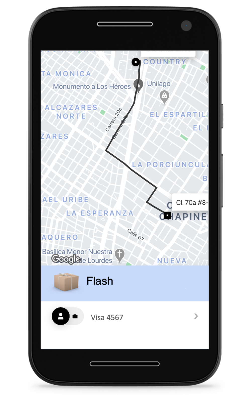 Uber Flash Colombia App