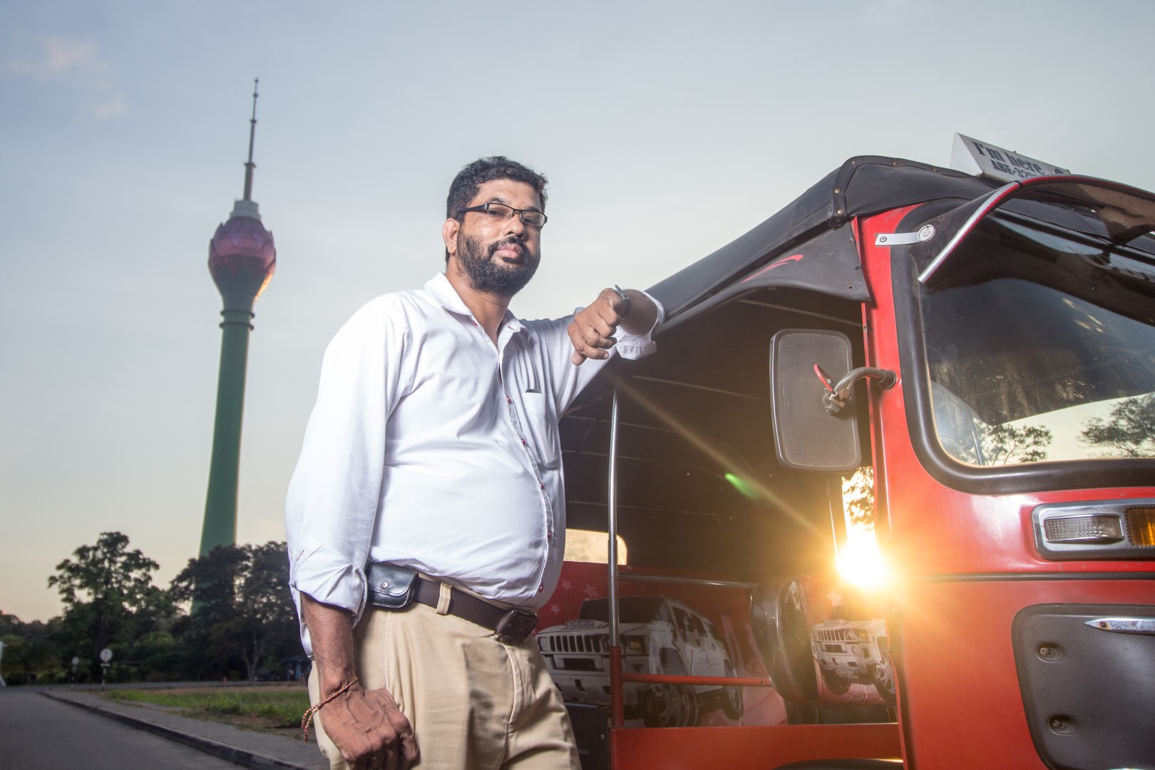 Uber Tuk Driver in Sri Lanka