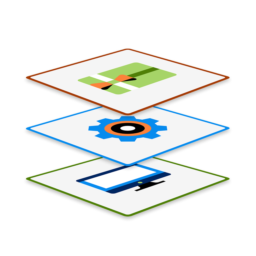 layered icons