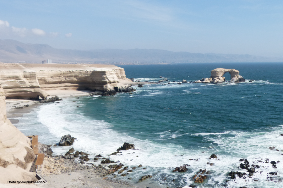 Monumento natural La Portada, una de las atracciones en Antofagasta