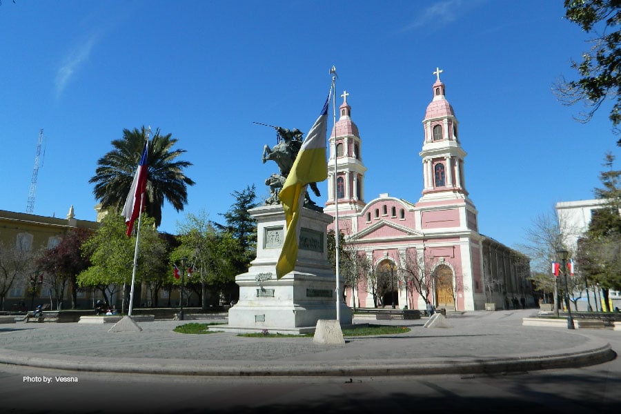 La Plaza de los Héroes en Rancagua
