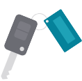 Truck Driver Job Key Icon