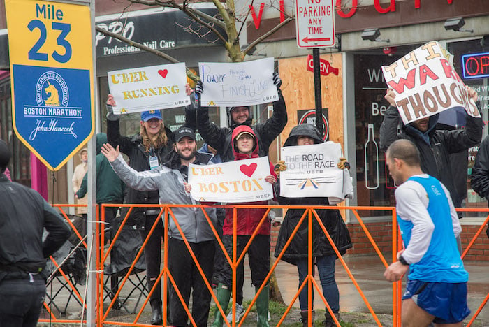Uber cheer squad, Mile 23