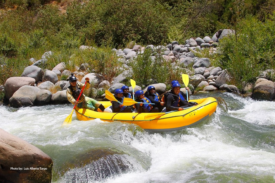 Rafting en el río Mendoza