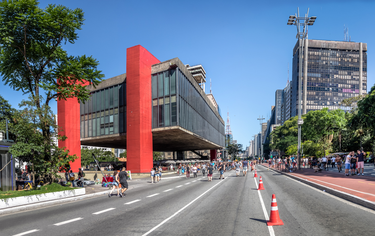Avenida Paulista em São Paulo, Brasil
