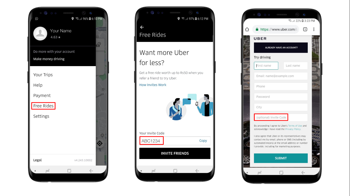 Refer friends to drive and get Uber Credits