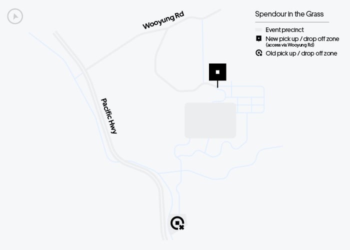 Splendour in the Grass map