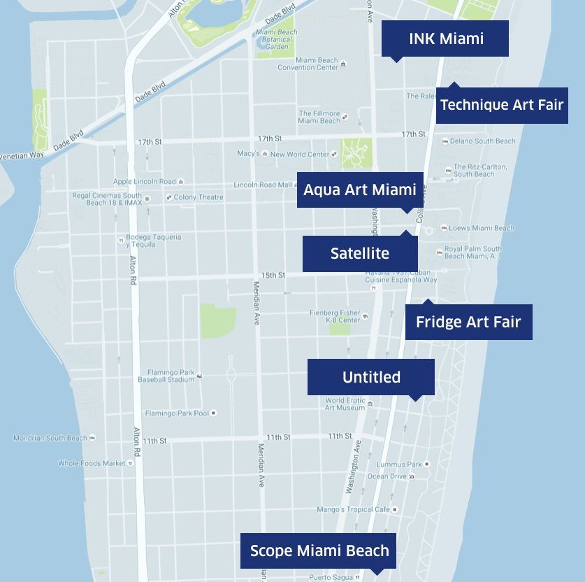 Miami Art Week Map