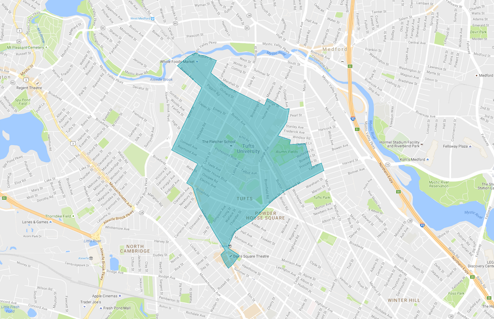 Davis Square Flat Fare Coverage