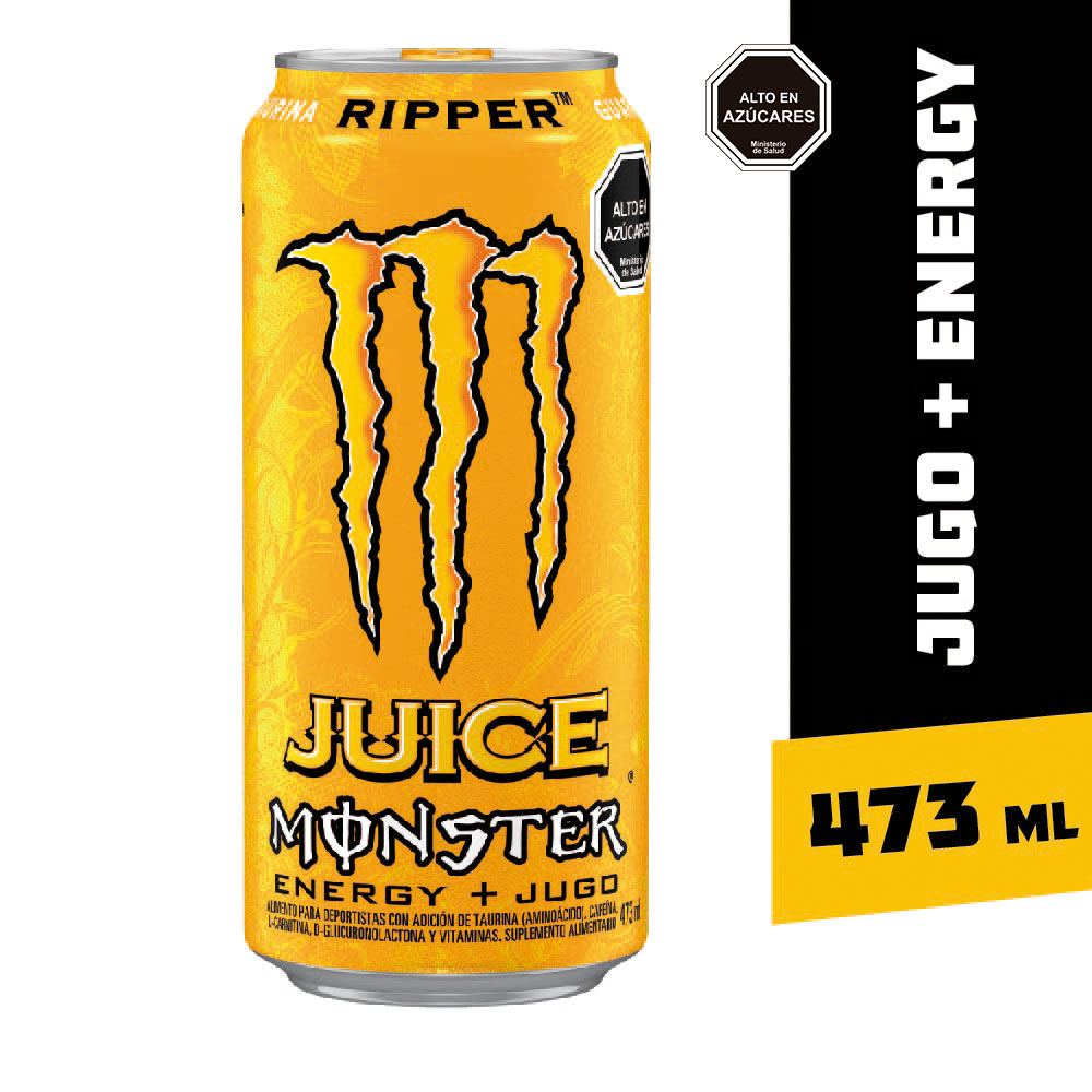 Monster energy bebida energética juice ripper (lata 473 ml)