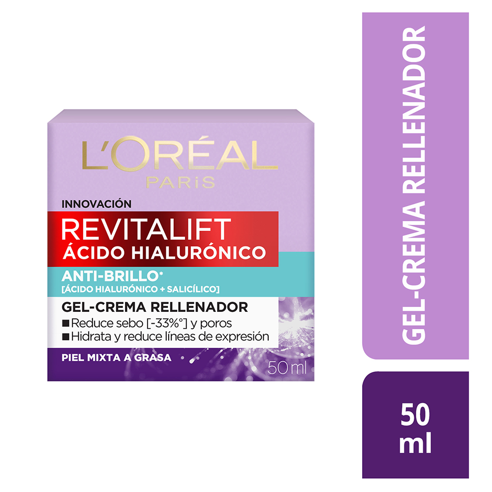 L'oréal crema gel oil control revitalift (frasco 50 ml)