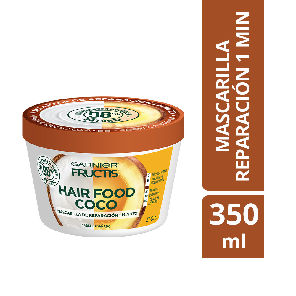 Fructis mascarilla hair food coco (pote 350 ml)