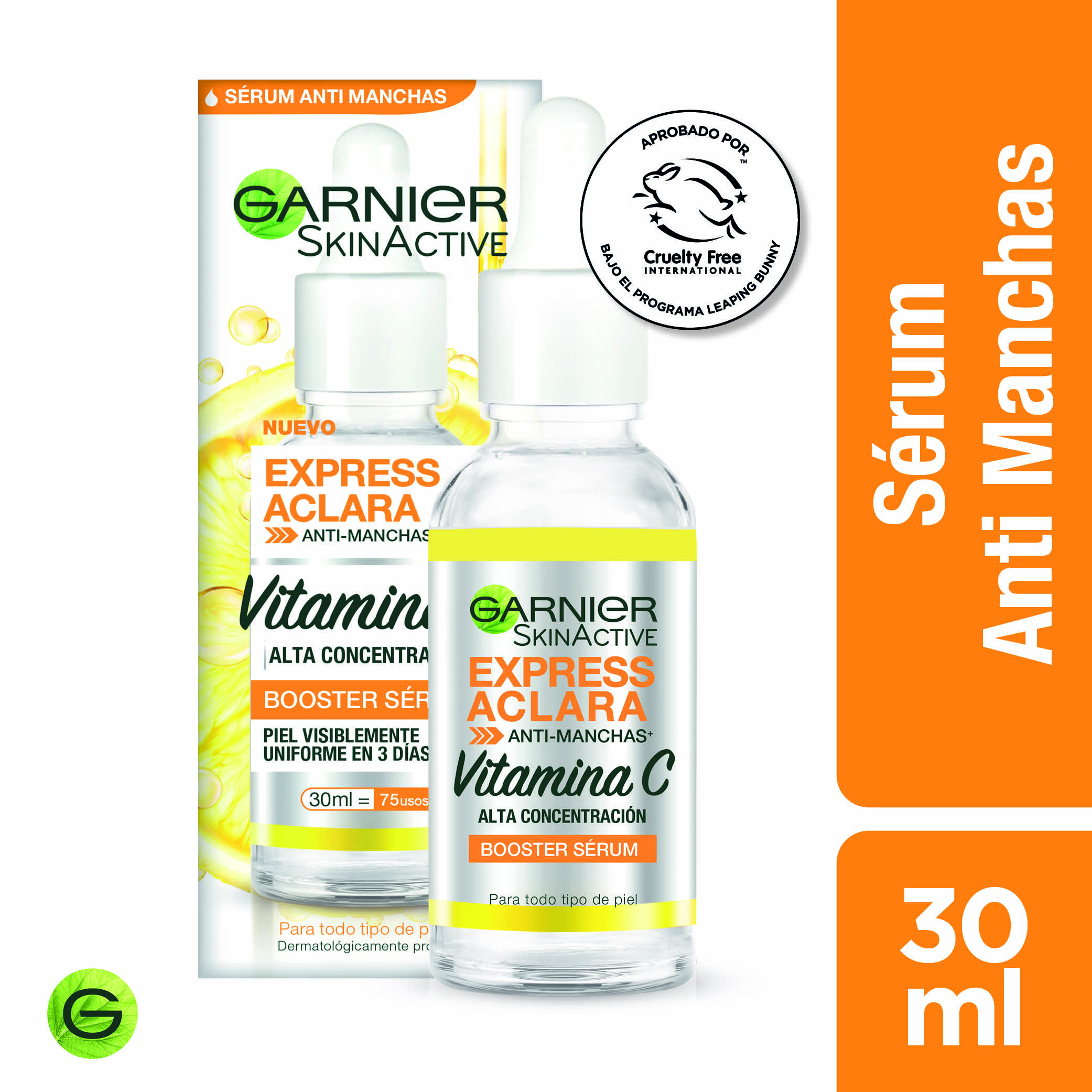 Garnier skin active serum express aclara (frasco 30 ml)