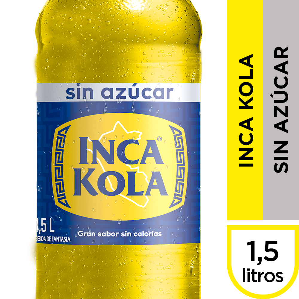 Inca kola bebida zero azúcar (botella 1.5 l)