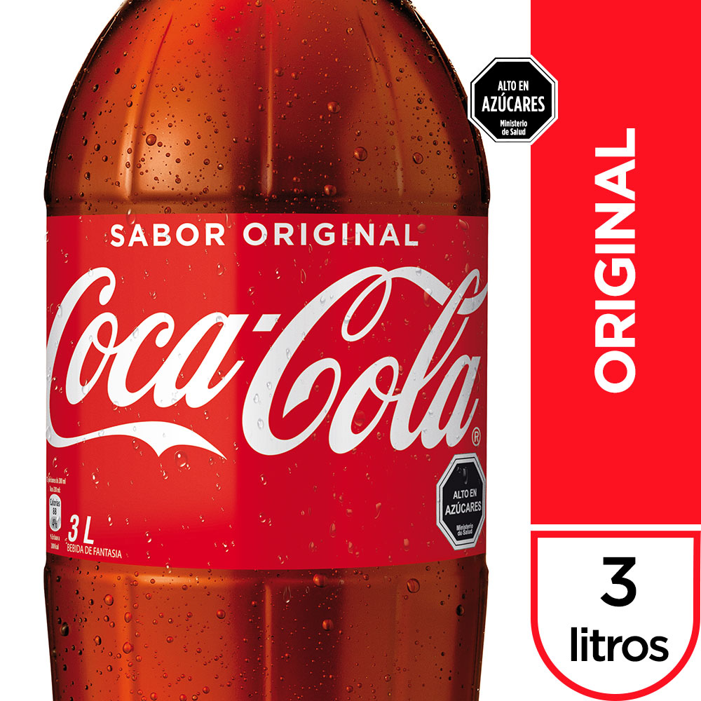 Coca-cola bebida sabor original (3 l)