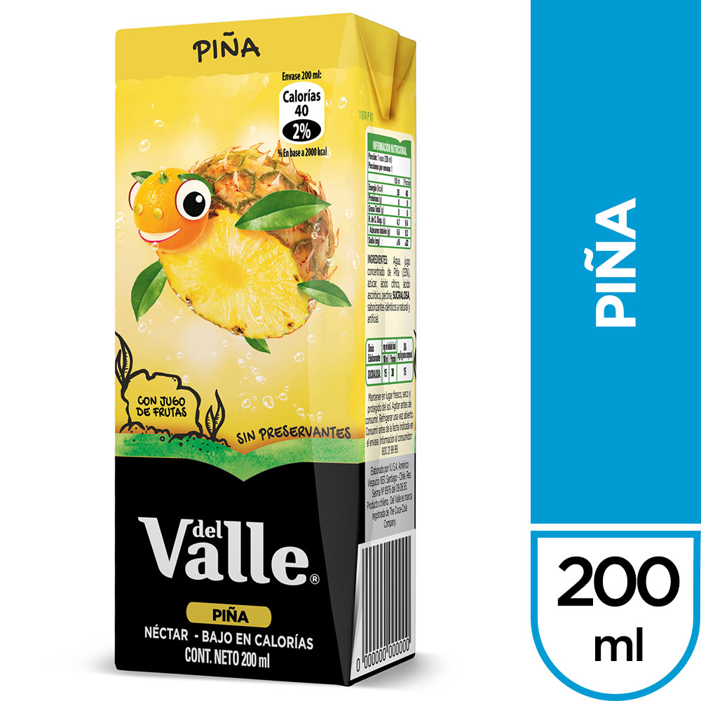Del valle néctar piña (200 ml)