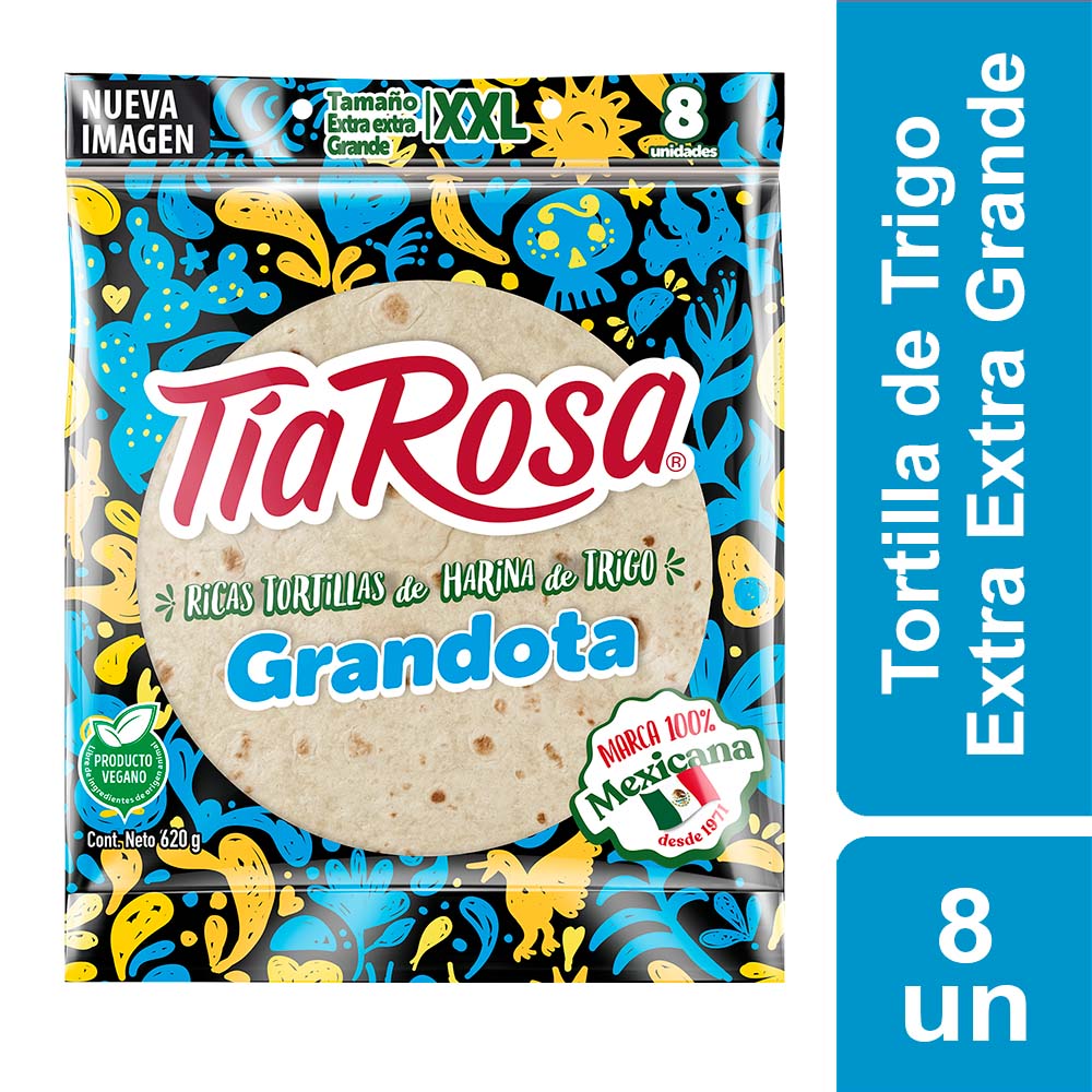 Tía rosa tortilla grandota xxl (8 u)
