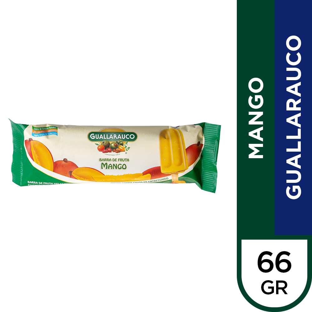 Guallarauco barra fruta mango (6 u x 60 g c/u)