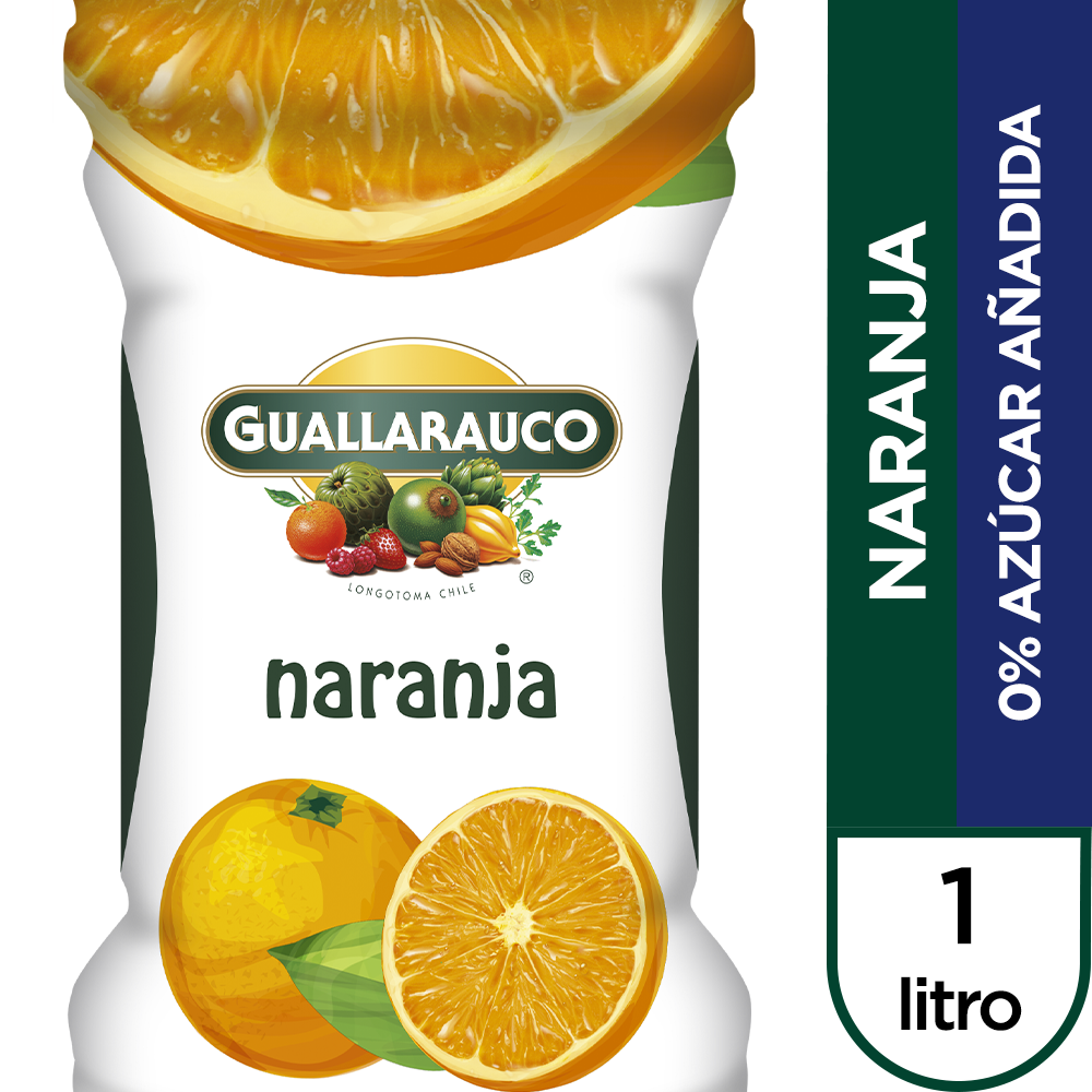Guallarauco jugo naranja 0% sin azúcar añadida (1 l)