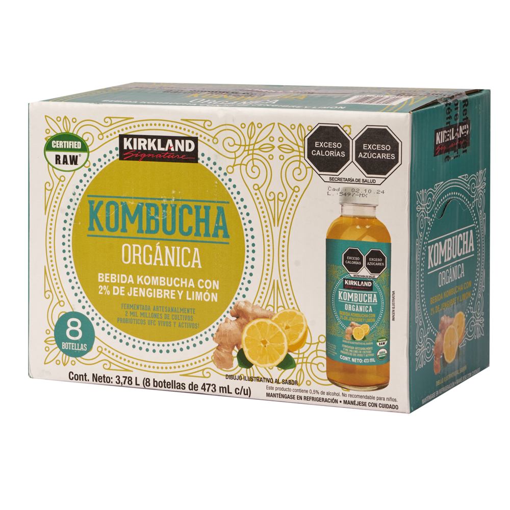 Kirkland Signature · Kombucha orgánica (8 x 473 ml)