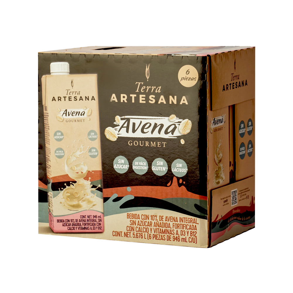 Terra Artesana · Bebida de avena (6 x 946 ml)