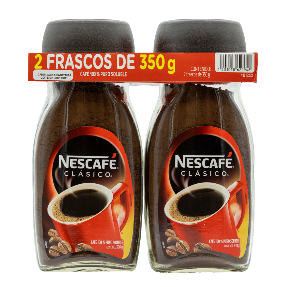 Nescafé café soluble clásico (2 pack, 350 g)