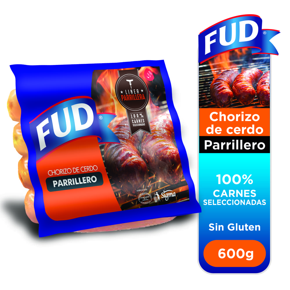Fud chorizo parrillero (empaque 600 g)
