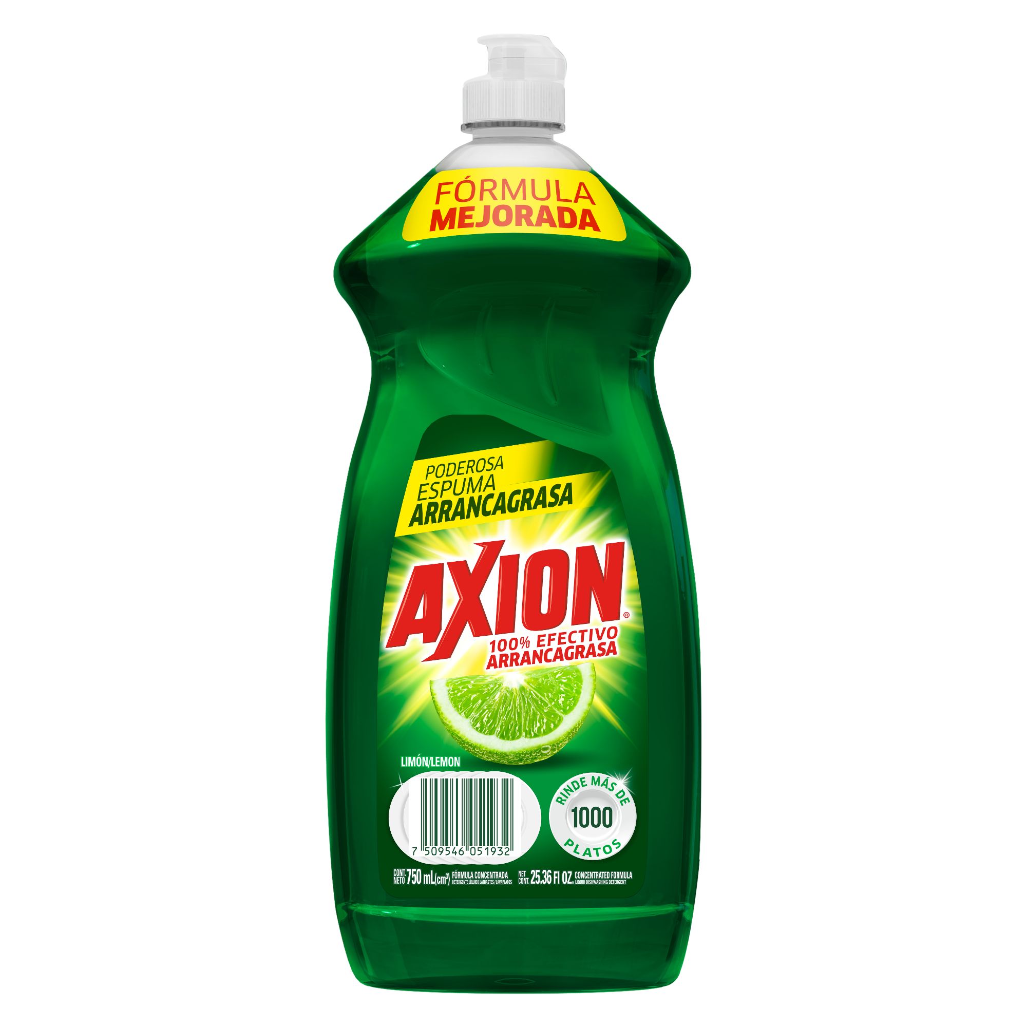 Axion lavaplatos líquido limón (botella 750 ml)