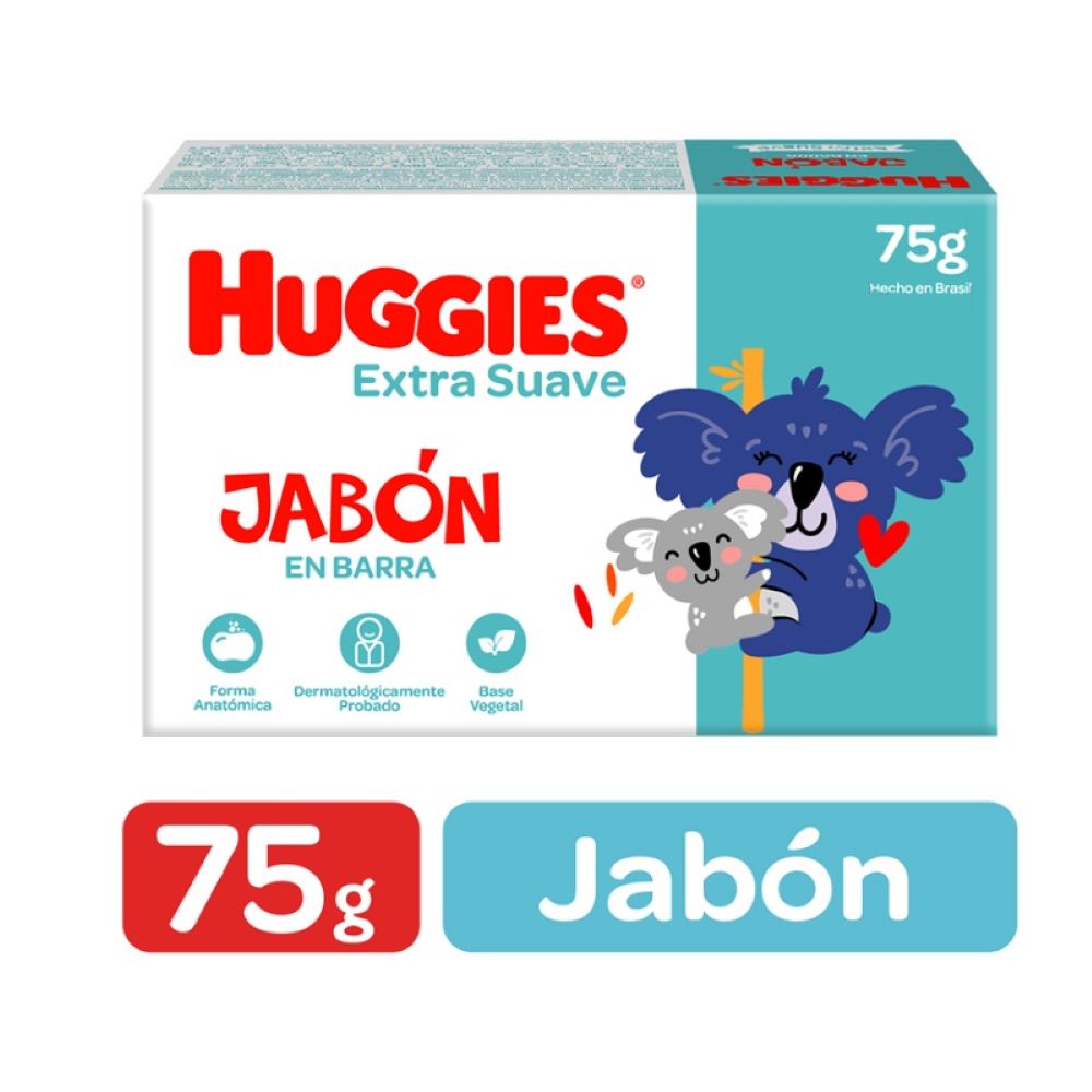 Huggies jabón extra suave (75 g)