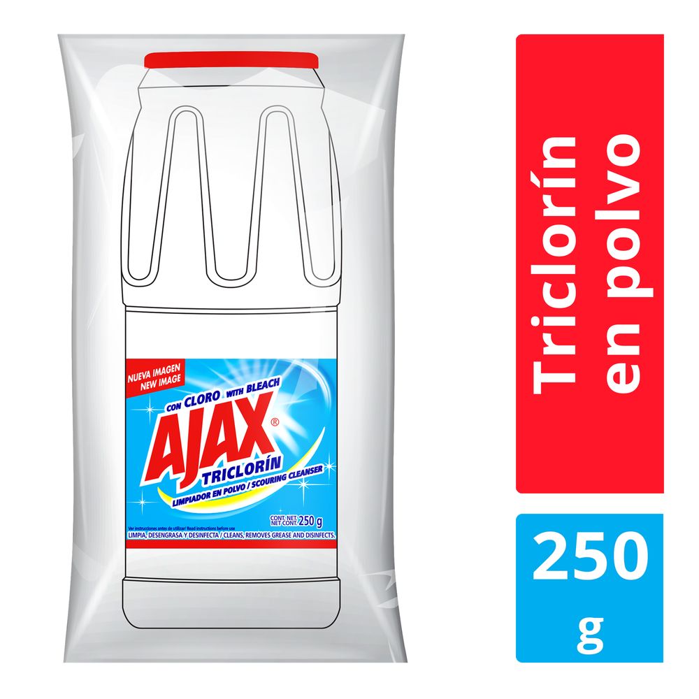 Ajax limpiador multiusos triclorín (250 g)
