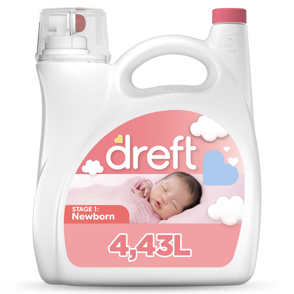 Dreft detergente líquido etapa 1 para bebés recién nacidos (botella 4.4 l)
