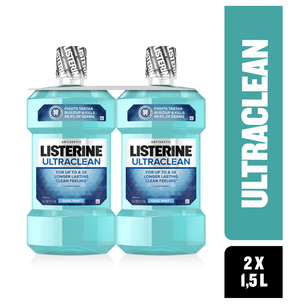 Listerine enjuague bucal ultraclean (2 x 1.5 l)