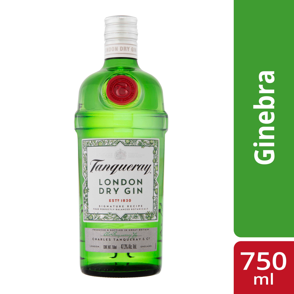 Tanqueray ginebra london dry (750 ml)
